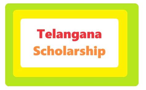 scholarship apply online telangana.